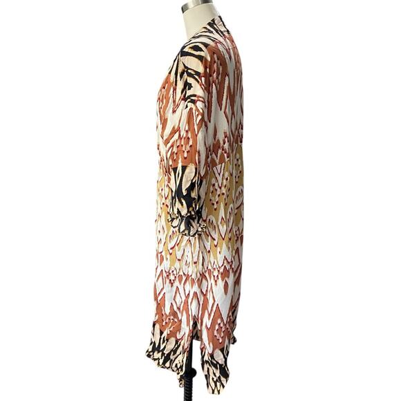 Evereve MILA Multicolor Geometric Open Cardigan Kimino cover up duster Size XS/S - Picture 4 of 12